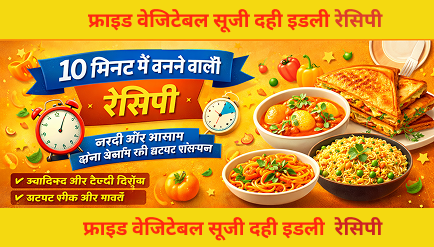 10 मिनट में बनने वाली रेसिपी – झटपट, स्वादिष्ट और हेल्दी विकल्प