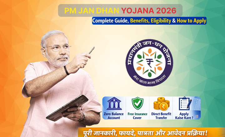 PM Jan Dhan Yojana 2026: Complete Guide, Benefits, Eligibility & How to Apply