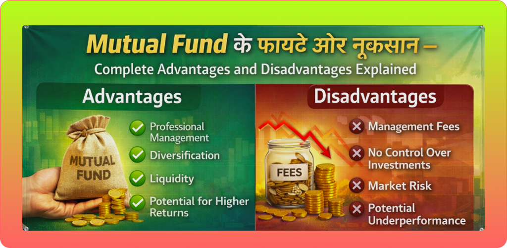 Mutual Fund के फायदे और नुकसान – Complete Advantages and Disadvantages Explained