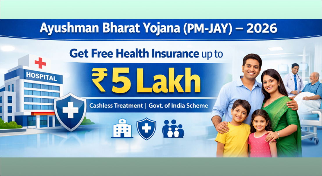 Ayushman Bharat Yojana (PM-JAY): 2026 Apply Health Insurance ₹5 lakh Free